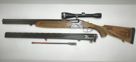 Armă mixtă BRUNNER, calibrul 7X65R-12